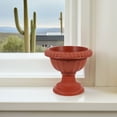 thumbnail image 1 of WHAMVOX 2Set Pillar Flower Pots Plastic Urn Planter Garden Ornament for Patio Decor, 1 of 8