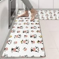 thumbnail image 2 of Kitchen Rugs Sets Of 2,White Cow Hat Pattern Anti Fatigue Kitchen Mat Rugs Non Slip Washable,Decorative Kitchen Floor Mats for Kitchen,Sink,Laundry,17"X47", 2 of 5