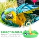 thumbnail image 2 of 1 Conjunto de tina de baño de loros bañera de pájaro bañera mascota bañera loro Lavado suministros, 2 of 4