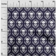 thumbnail image 2 of oneOone Polyester Spandex Navy Blue Fabric Skull Sewing Craft Projects Fabric Prints By Yard 56 Inch Wide, 2 of 4