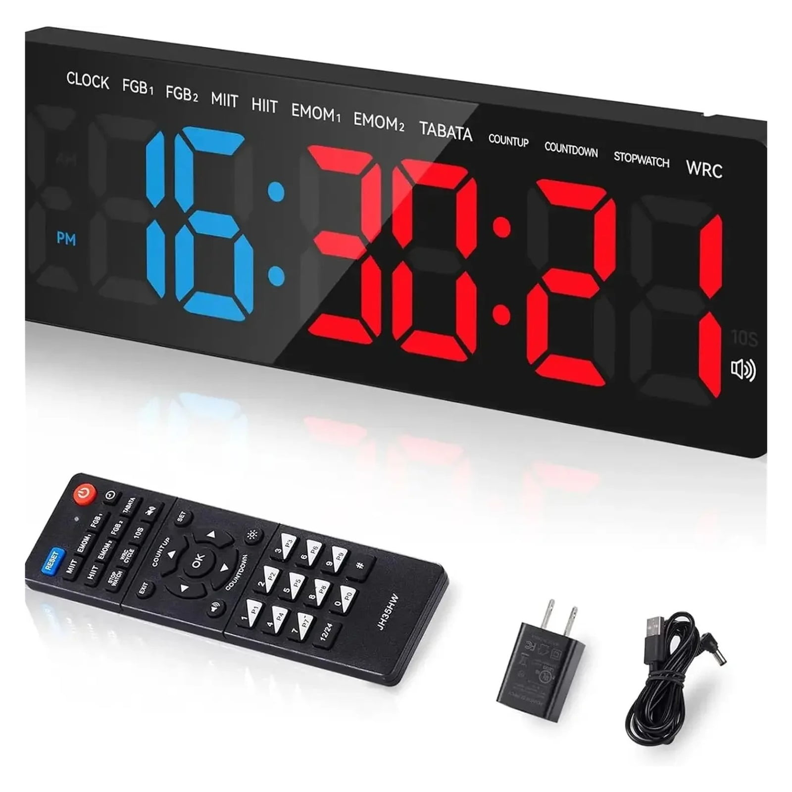 Gym Timer 3 . 5 Large LED Display Wall Clock Gym Interval Workout Count Down & Up Stopwatch Digital photo Gym Timer 3 . 5 Large LED Display Wall Clock Gym Interval Workout Count Down & Up Stopwatch Digital