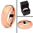thumbnail image 4 of Tungsten I Love You 3000 Quote Engraved Band Ring 7mm Men Women Comfort Fit 18k Rose Gold Dome Polished, 4 of 4