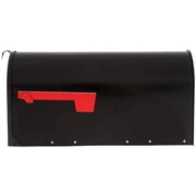 Solar Group E16B Locking Rural 2-Slot Mailbox, Black