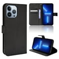 thumbnail image 1 of SaniMore for iPhone 14 Pro Max 6.7" PU Leather Case, Magnetic Closure Flip Wallet Cover with Wrist Strap Card Slot & Adjustable Kickstand All-Inclusive Protective Shell, Black, 1 of 8