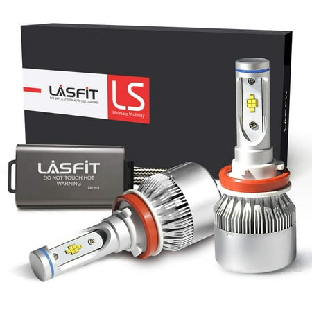 - LASFIT LS Series H11 H8 H9 H16 LED Headlight Bulbs-LUMILEDS LUXEON Z ES Chips-90W 10000LM 6000K-Hi/Lo Beam/Fog Light-2 Yr Warranty