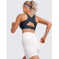 thumbnail image 3 of TEMOGU-Womens Flex Sculpt Racerback Sports Bra - U Neck Medium Impact Padded Wireless Workout Gym Crop Top, 3 of 4