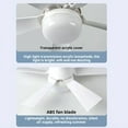 thumbnail image 2 of Transemion ABS Light With Remote Control Cooling Fan Light Fan Cooling Ceiling With Light ABS Electric Settings Ceiling Fan black, 2 of 6