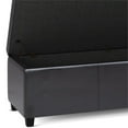 thumbnail image 5 of Pemberly Row 54" Contemporary Faux Leather Storage Bench in Brown, 5 of 7