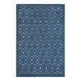 thumbnail image 3 of Unique Loom Outdoor Trellis Textured Collection Area Rug - Spatial (4' x 6' Rectangle Navy Blue/Ivory), 3 of 7