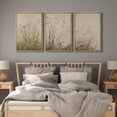 thumbnail image 4 of IDEA4WALL Framed Canvas Print Wall Art Set of 3 Rustic Wildflower Blooms and Field Whispering Fine Art Retro Wall Decor Nature Wilderness Botanical Prints Minimal For Room Decor - Natural 16"x24"x3, 4 of 5
