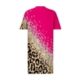 thumbnail image 4 of Robes pour Femmes 2024 Été Robe Oversize pour Col en V Décontractée Robes d'Été Poche Genou Manches Courtes avec Poches Rabais de 50 % Liquidation!, 4 of 5