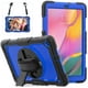 TORUBIA Étui Tablette Arrière pour Samsung Galaxy Tab 10.1 T510 T515 Embed-In Kickstand PC + Coque de Protection en Silicone avec Sangle en Nylon Réglable et Détachable (Bleu Foncé + Noir) – image 1 sur 7