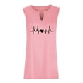 thumbnail image 5 of RKZDSR Plus Size Tank Top for Women Summer Clearance Printed Graphic Tops Casual Loose Vest V Neck Sleeveless Blouses Comfy Trendy Basic Shirts Holiday Tees Pink L, 5 of 6
