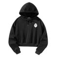 thumbnail image 4 of Sudaderas con capucha para mujer, jersey con capucha con cordón, ropa deportiva con estampado de llama negra, Tops para mujer, jersey informal para SG, 4 of 9