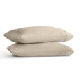 thumbnail image 2 of 2-Piece King Sham Sateen Pillowcase Set,Linen, 2 of 11