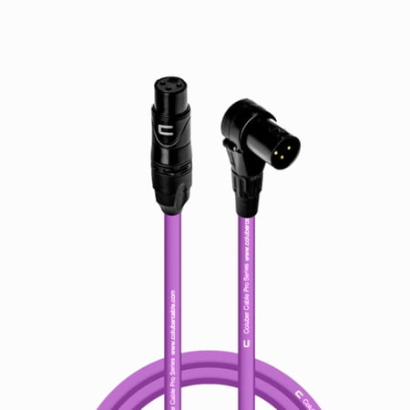 Coluber Cable - Balanced XLR Cable Female to Right Angle XLR Male Connector