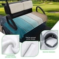 thumbnail image 5 of Golf Cart Seat Covers for 2 Seater, Teal Brown Ombre Soft Microfiber Cart Seat Towel Blanket, Vintage Country Wooden Absorbent Breathable Non Slip Bench Seats Protector for Golf Course 51"x31", 5 of 9