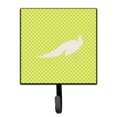 thumbnail image 1 of White Peacock Peafowl Green Leash or Key Holder, 1 of 1