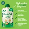 thumbnail image 4 of Beech-Nut Veggies Stage 2 Baby Food, Carrot Zucchini & Pear, 3.5 oz Pouch (12 Pack), 4 of 11