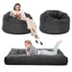 thumbnail image 1 of Yeshouse Sillón puf grande convertible en cama con relleno, 2 en 1, para adultos con funda de pana lavable, sofá cama para sala de estar y dormitorio, 1 of 8
