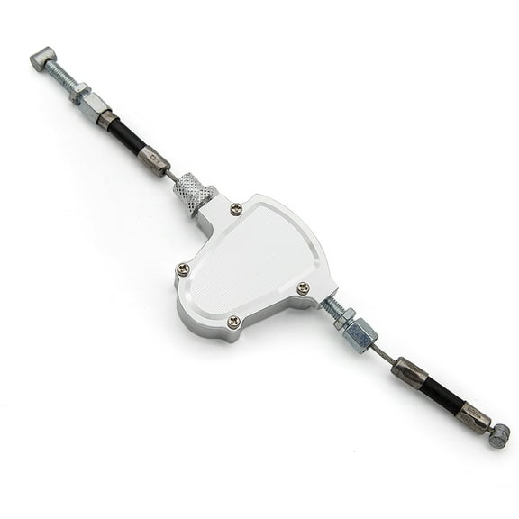 FXCNC CNC Motorcycle Line Easy Stunt Pull Clutch Cable Lever Replacement System Silver