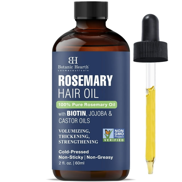 Aceite capilar Botanic Hearth Rosemary con biotina 60 ml para cabello