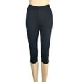 thumbnail image 5 of GEWSEY Women's Active FormFlex Buttery Soft High Waist 19" Inseam Capri Yoga Workout Leggings (Dark Gray, M), 5 of 5