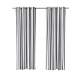 thumbnail image 4 of Outdoor Decor Coastal Stripe Grommet Curtain Panel Window Dressing 50 x 108 in Alloy Grey, 4 of 4