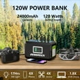 thumbnail image 2 of Banco de energía portátil GENSROCK H120 24000 mAh con toma de corriente alterna de 150 W, 2 of 8