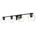thumbnail image 2 of Living District Juelz 4-Light Iron & Glass Bath Sconce in Black/Clear, 2 of 6