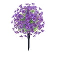 thumbnail image 3 of Ohmyroo Artificial Mum Flower Stake, 17.7 In Plastic Outdoor Floral Decor for Porch and Yard, 3 of 10