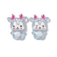 thumbnail image 2 of Christmas Reindeer Transparent Resin Cabochons Mixed Color 23x18.5x6.8mm, 2 of 3