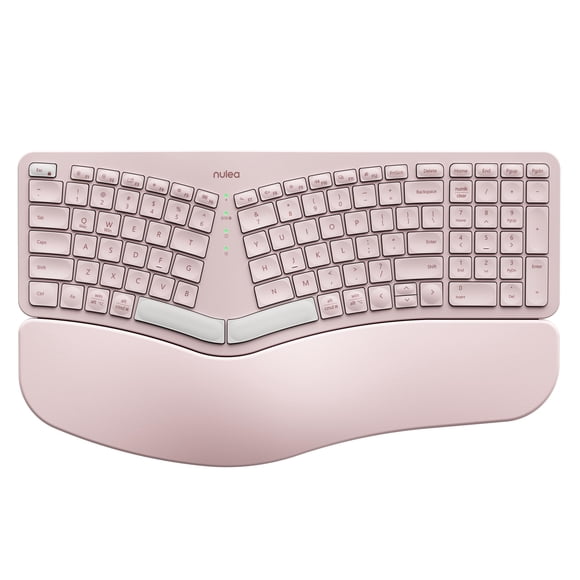 Teclado Nulea RT05B Bluetooth Ergonómico Split C-Rosa