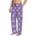 thumbnail image 2 of Daiia Owl And Flowers Men's Sleep Pant with Pockets and Drawstring,Pajama Pants-X-Large, 2 of 9