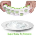 thumbnail image 3 of UPITOR Ice Cube Tray,4 Pack Silicone Ice Cube Trays with Removable Lid – Flexible and Effortless Release,Easy-Release Flexible 14-cube Ice Trays for Freezer, Cocktail (2 Blue + 2 Green), 3 of 7