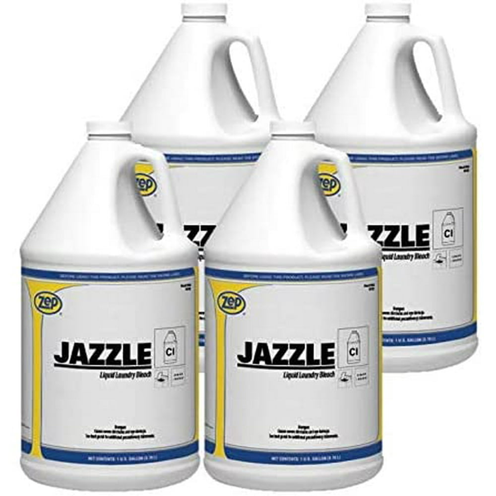 Zep Jazzle Liquid Chlorine Bleach 540824 1 Gallon (Case of 4) for use