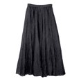 thumbnail image 4 of BUWTTER Women's Skirts Flowy Maxi Daily Wear A Line Ruffle Comfortable Elastic Waist Loose Long Grey Skirt 95CM, 4 of 7