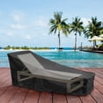 thumbnail image 5 of Fmxomd Patio Chaise Lounge Cover Waterproof Heavy Duty Outdoor Lounge Chair Covers - Black Durable Patio Furniture Covers 78x29.5x31.5 Inch, 5 of 8