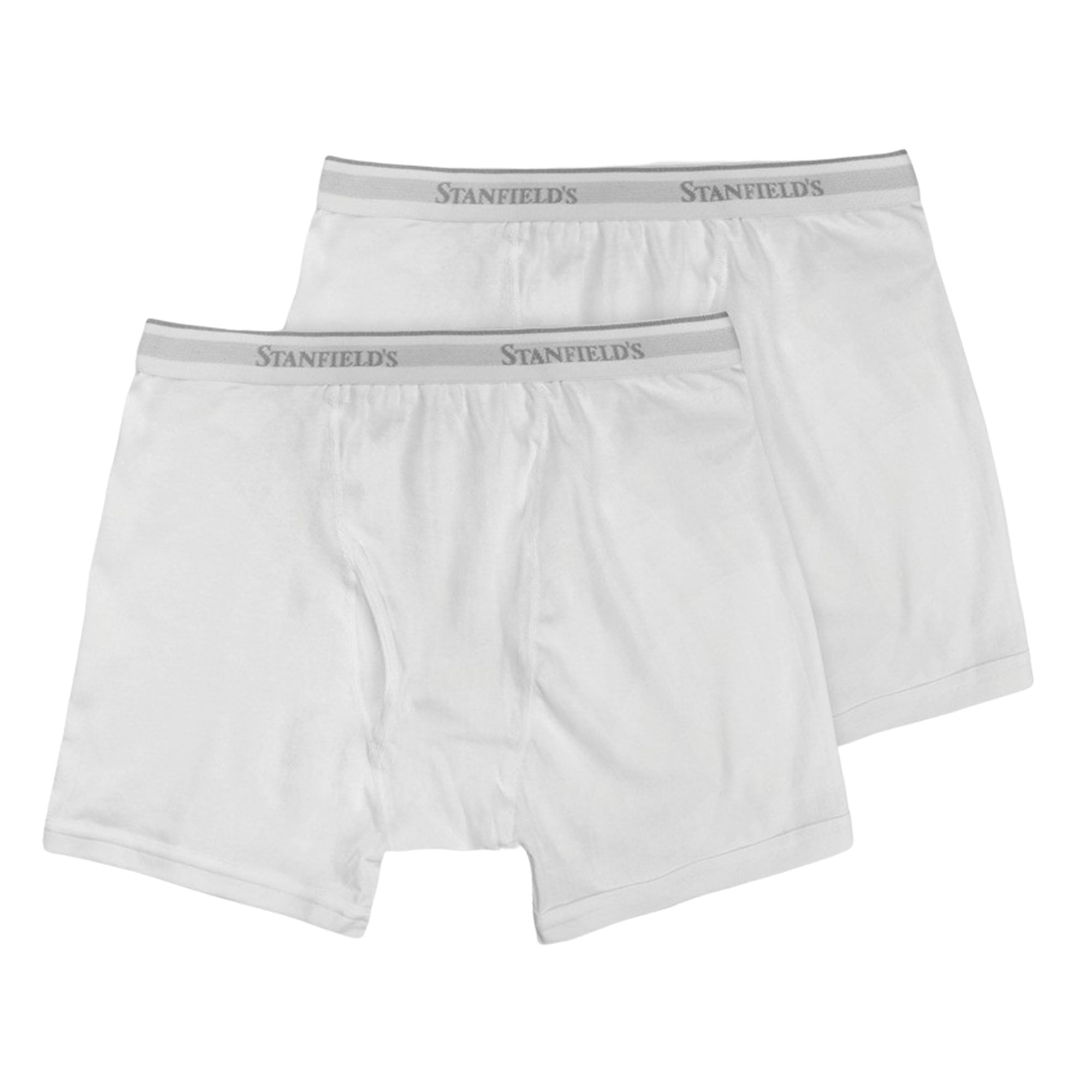 Stanfield's 2-Pack Adult Mens Premium Cotton Boxer Briefs, Szes S-XL
