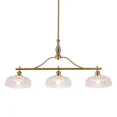 thumbnail image 2 of More Change 3 Lights Glass Chandeliers Lamp Mid-Century Gold Pendant Light Ceiling Fixtures, 2 of 13