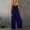 Dark Blue, variant on GaThRRgYP Pants Plus Size for Women,Women Strap Jumpsuit Summer New Style Solid Color Pocket Casual Jumpsuit Female