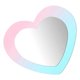 thumbnail image 1 of Heart Shaped Acrylic Vanity Mirror Stickers Self Adhesive Multi Color For Living Room Decor 7 Inch, 1 of 4