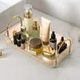 thumbnail image 3 of Transparent Bathroom Countertop Organizer - Single-Layer Tray for Cosmetics and Toiletries, 3 of 6