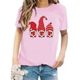 thumbnail image 5 of Baqcunre Valentine's Day Shirts for Women Gnome Print Round Neck Short Sleeve T Shirt Top (Pink S-3XL), Womens Tops Graphic Tees for Women Shirts for Women, Womens Tops, 5 of 5