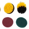 thumbnail image 5 of Powkky 6Pcs/Set Drill Brush Scrub Pads Kit Bathroom Kitchen Floor Surfaces Cleaning Scrubber Tool, 5 of 10
