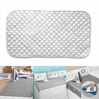 WLLIFE Ironing Mat, Portable Travel Ironing Blanket, Thickened Heat Resistant Ironing Pad Cover for Washer, Dryer, Table Top, Countertop, Small