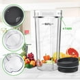 thumbnail image 5 of 2 Pack Blade Assembly 6 Fins Blender and 2 Single Serve 16 oz Cups Replacement Parts Compatible with Nutri Ninja BL770 BL771 BL772 BL740 BL780 BL660 BL663 Professional Smoothie Blender (3.35 inch), 5 of 5