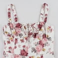 thumbnail image 3 of IBTOM CASTLE Women Floral Corset Dress Sleeveless Square Neck Spaghetti Straps Dress Boho Holiday Flowy Midi Bustier Sundress XL Rose Flower, 3 of 8
