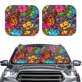 thumbnail image 2 of Saiise Butterfly Garden for Foldable Car Sun Shades (2-Pack) Offer Sun Protection with an Easy-fold Design for Convenient Windshield Shading-Large, 2 of 6