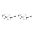 thumbnail image 3 of Guardurnaity TR90 anteojos rectangulares sin prescripción gafas estudiantes estilo Vintage gafas lectura computadora negro morado negro 2piezas, 3 of 6